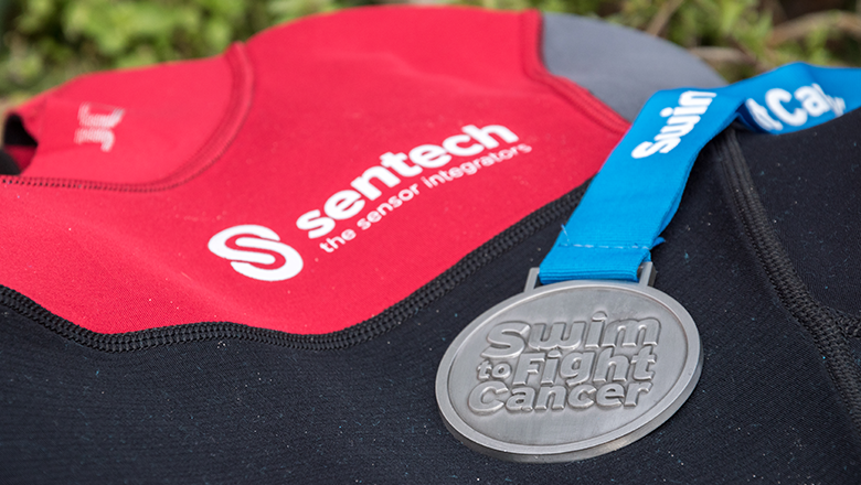 Medaille van Swim to Fight Cancer IJzeren Man Vught