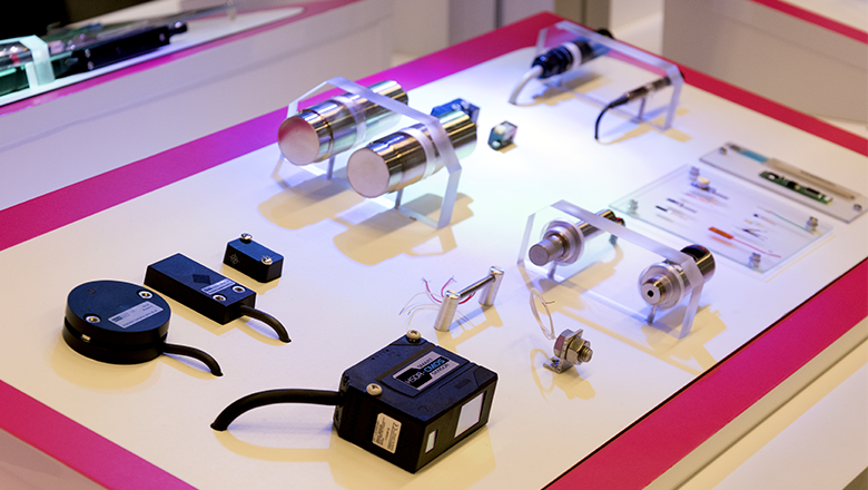Demopaneel met Sentech-sensoren op de Precisiebeurs 2017