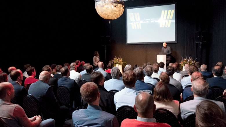 André Kuipers spreekt over ketenintegratie op de Klantendag 2018