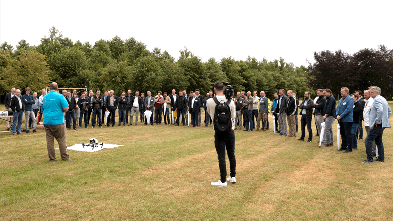 Customer Day 2018 (supply chain integration) drone flying